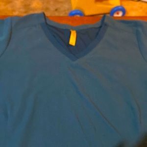 Caribbean Blue Scrub Top